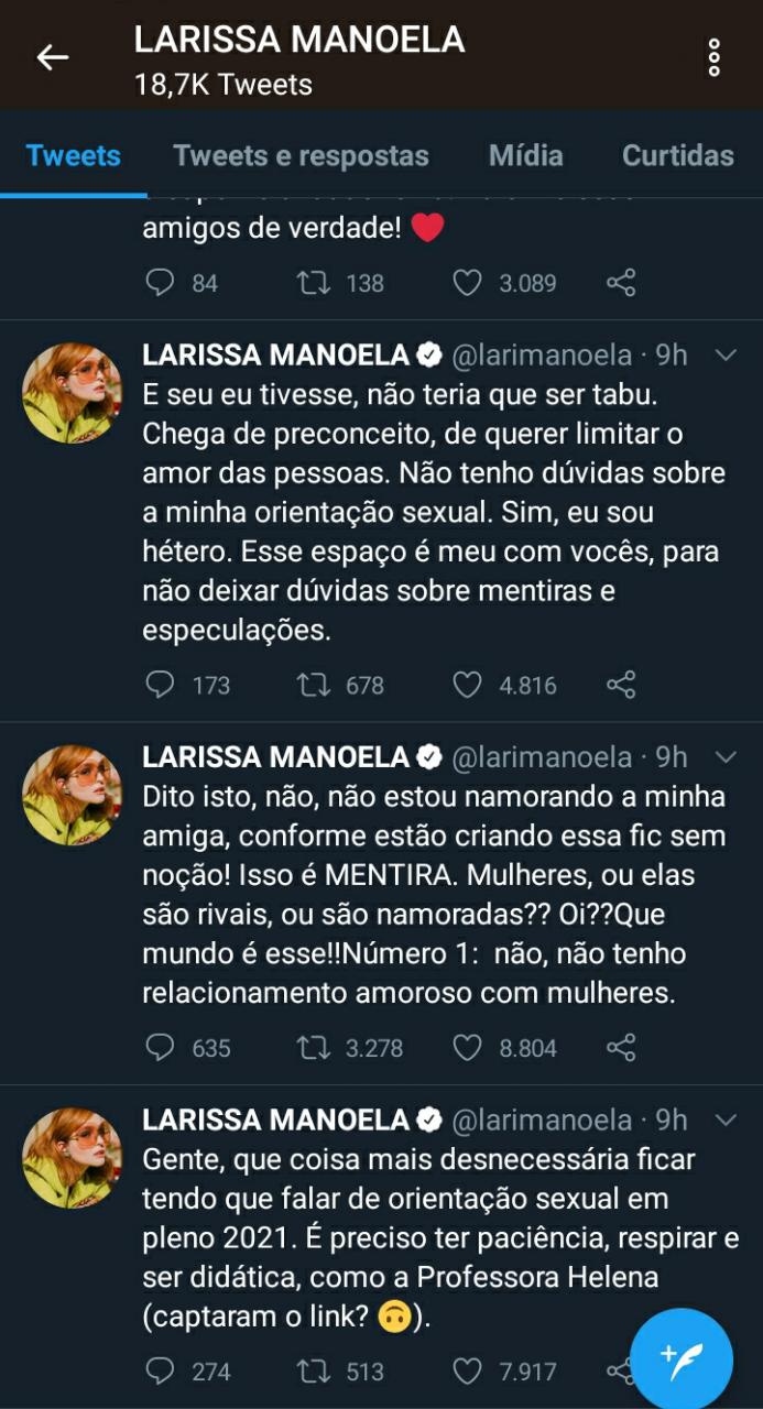 Larissa Manoela Quebra O Sil Ncio E Rebate Boatos De Que Estaria