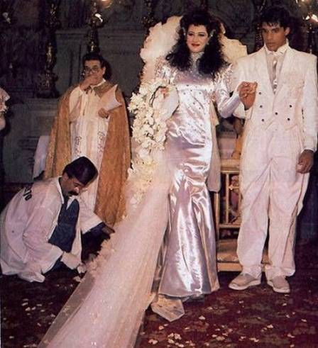 Claudia Raia e Alexandre Frota se casaram em 1986 na Igreja da Candelria