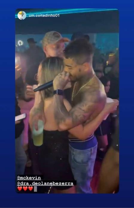 MC Kevin em momento romntico com Deolane Bezerra com quem era casado