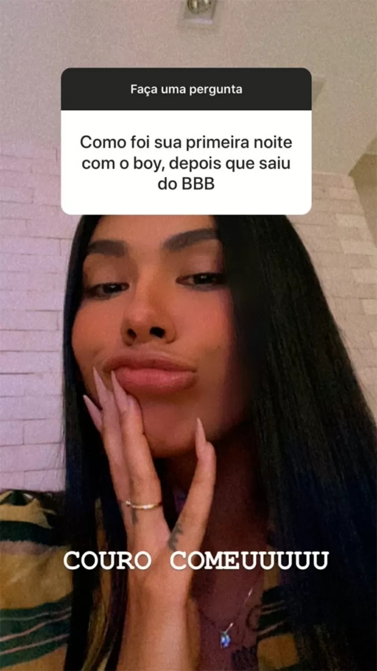 BBB 21 Pocah fala sobre primeira noite com o noivo aps reality - ReproduoInstagram - ReproduoInstagram