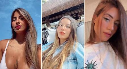 Algumas das modelos que esto hospedadas num resort em Angra dos Reis a convite de Neymar