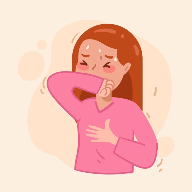 Ilustrao com tosse Vetor Grtis