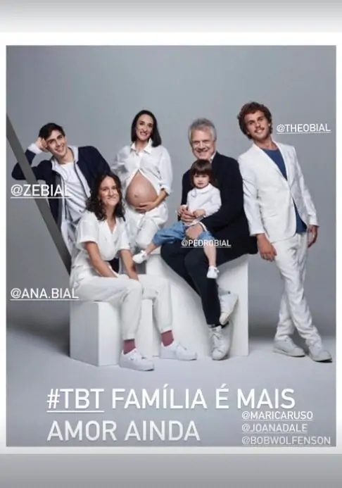 Pedro Bial em rara apario com seus filhos