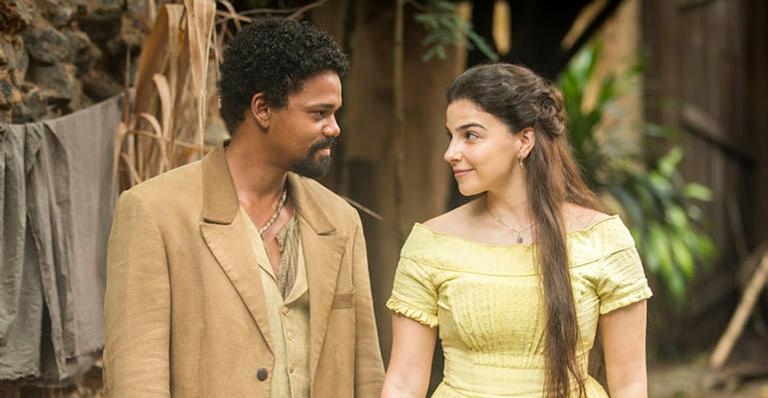 Resumo da novela Nos Tempos do Imperador Pilar reencontra JorgeSamuelMais Novela