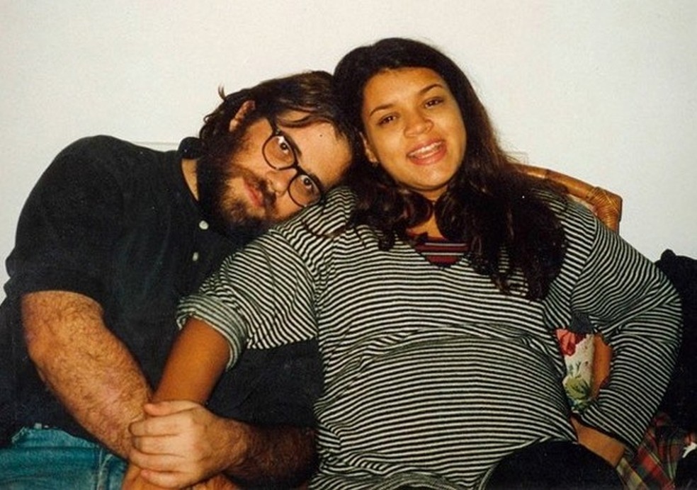 Preta Gil e Otvio Mller quando a cantora esperava o filho do casal Foto ReproduoInstagram 