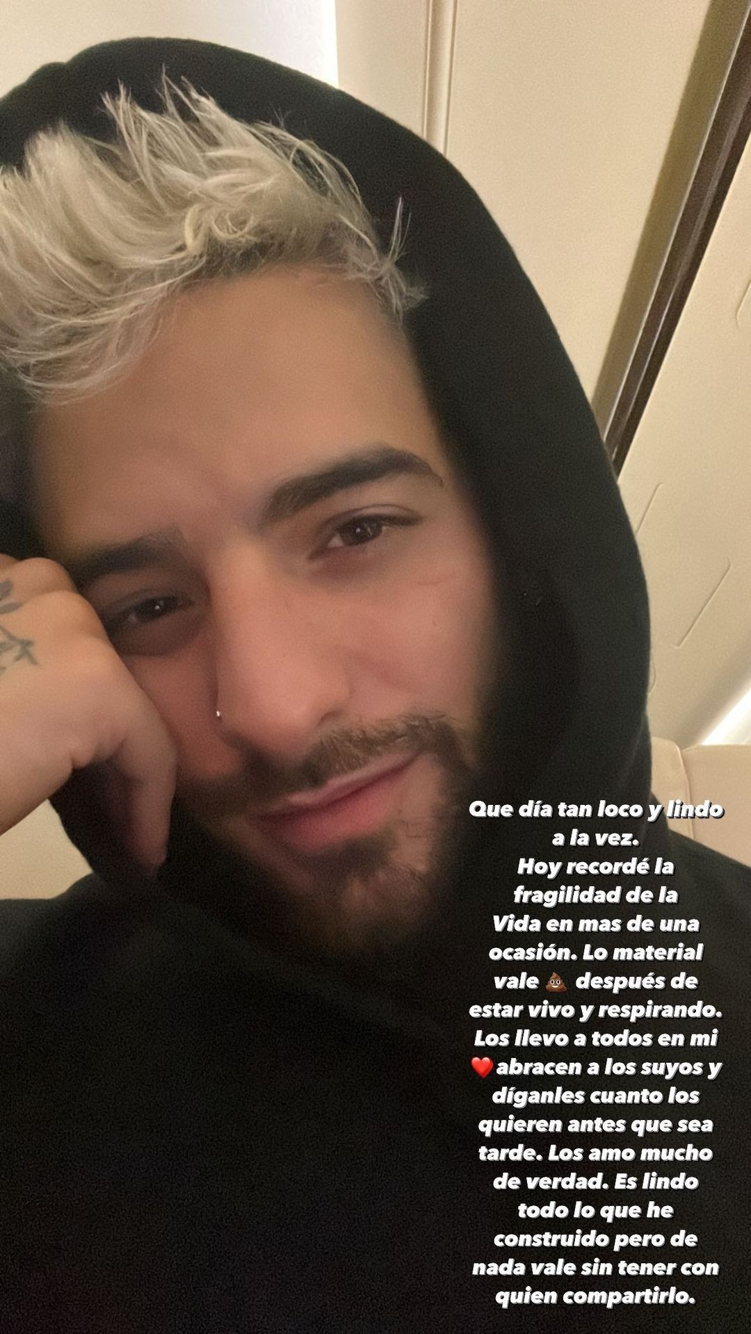 Maluma desabafa nas redes sociais Foto Reproduo Instagram