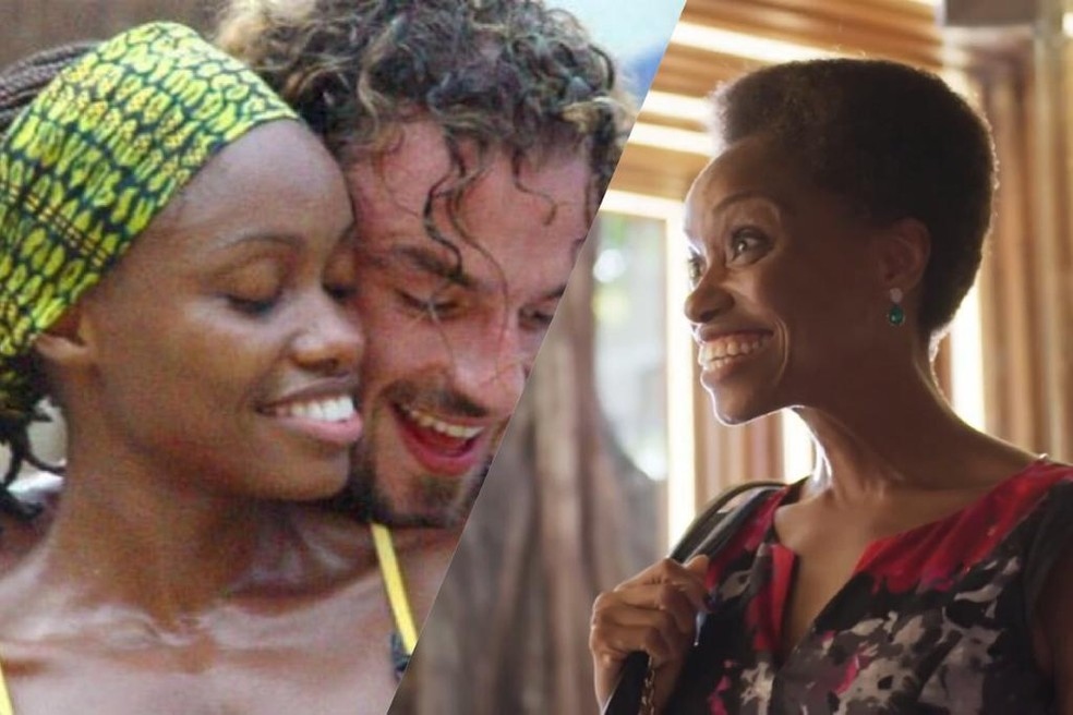 Vanessa Pascale no BBB1 e atualmente em cena na novela Um Lugar ao Sol Foto Globo