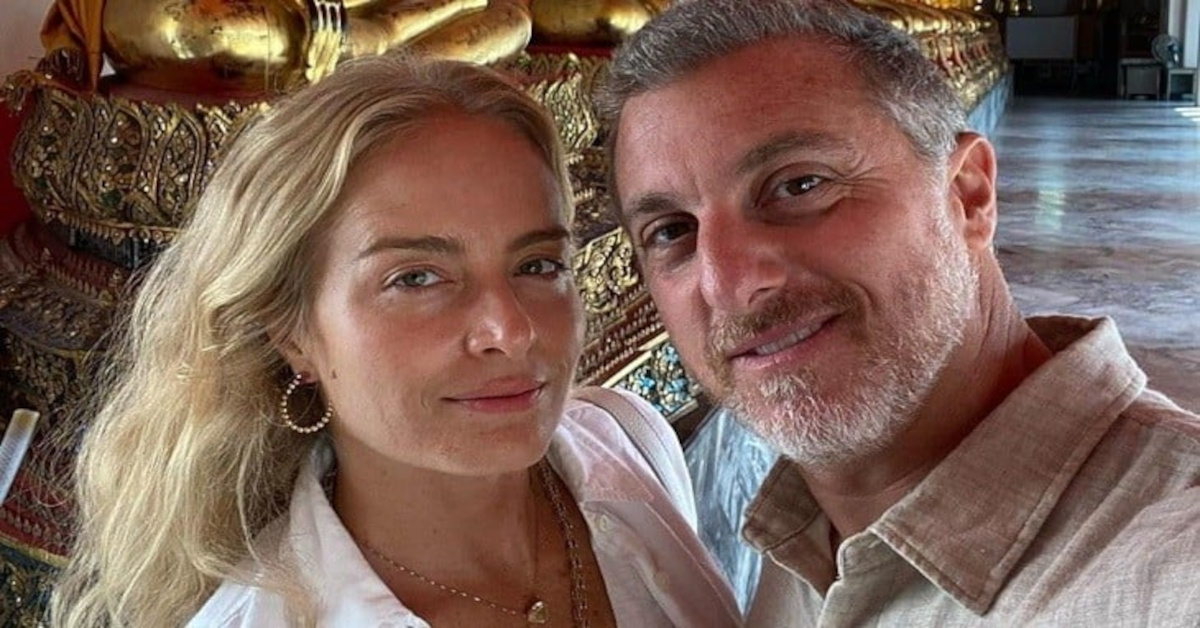 Angélica aparece linda com barrigão de grávida ao lado de Huck e