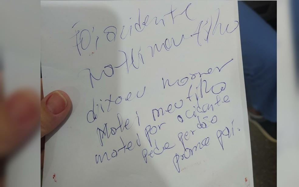 Pai que matou filho com tiro acidental deixa carta em casa em Formosa Gois Foto ReproduoTV Anhanguera