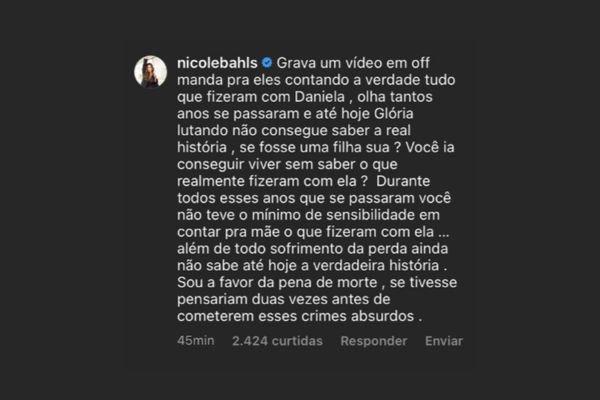 Famosos se revoltam nas redes sociais com mensagem de Guilherme de Pdua a Gloria Perez
