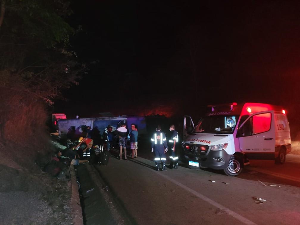 Vtimas foram socorridas pelo Samu e Bombeiros Foto SamuDivulgao