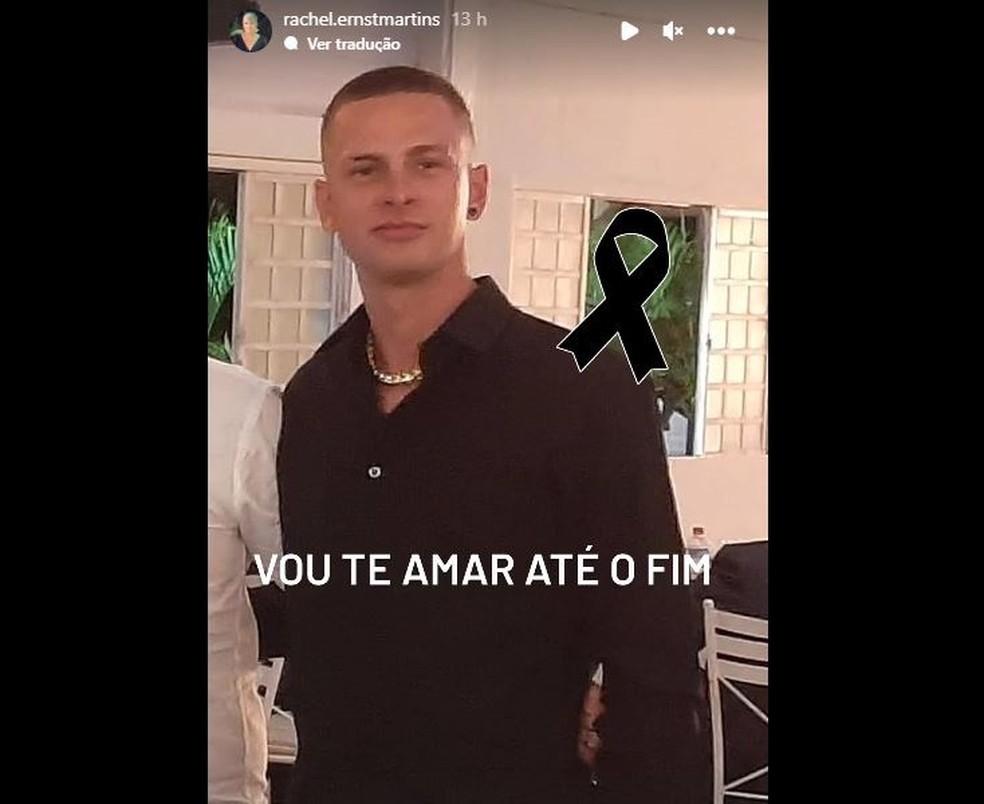 Me homenageou Gustavo com post nas redes sociais Foto InstagramReproduo
