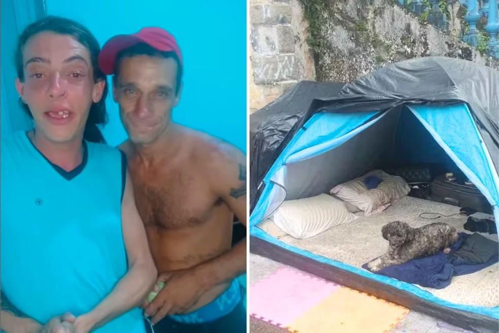 Casal maloka celebra casa alugada aps sete anos nas ruas Foto ReproduoRedes Sociais